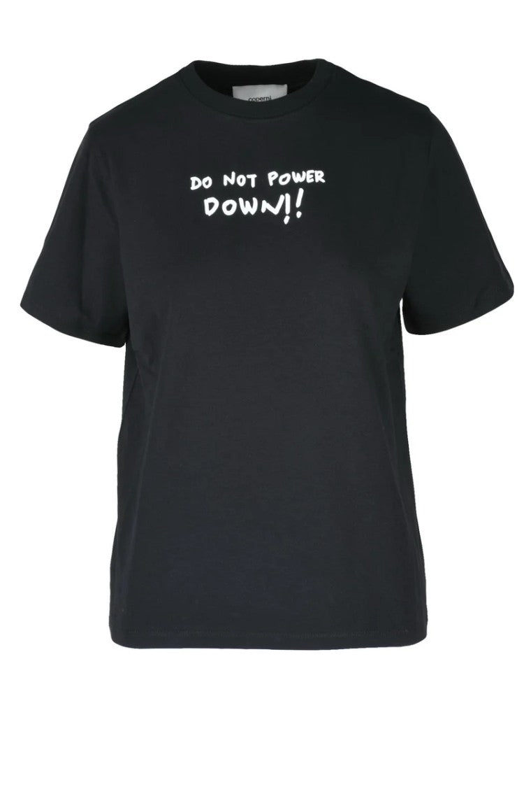 Coperni Black Graphic Cotton T-Shirt