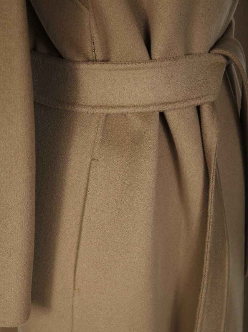 Max Mara Knee-Length Wool Coat With Classic Lapel