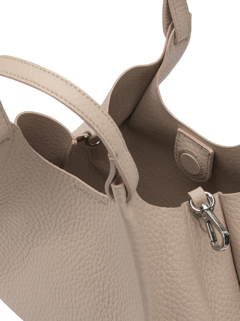 Gianni Chiarini Pebbled Leather Shoulder Bag With Spacious Interior