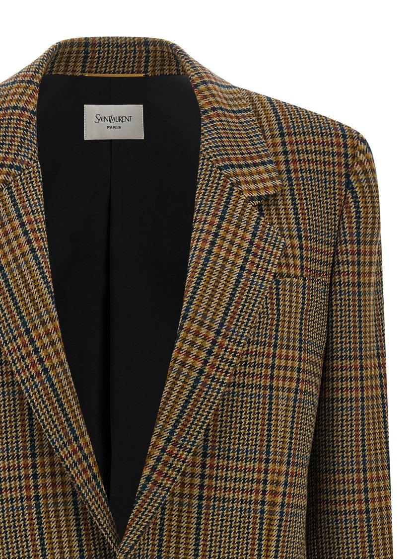 Saint Laurent Prince Of Wales Blazer