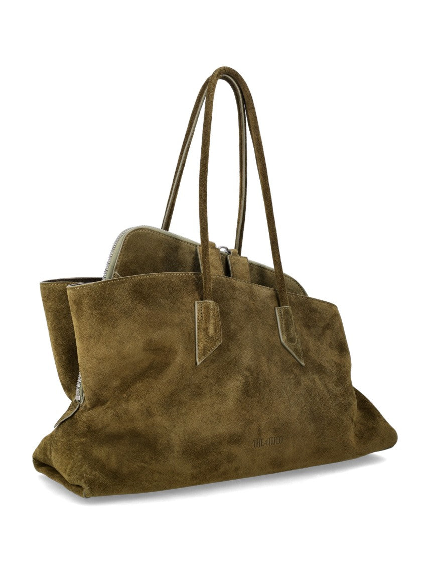 The Attico La Passeggiata Medium Suede Tote