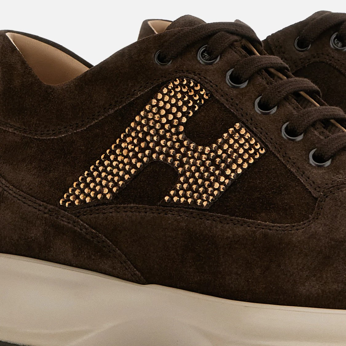 Hogan Interactive H Strass Sneakers With Decorative Rhinestones