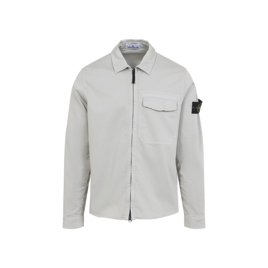 Stone Island Pearl Grey Cotton