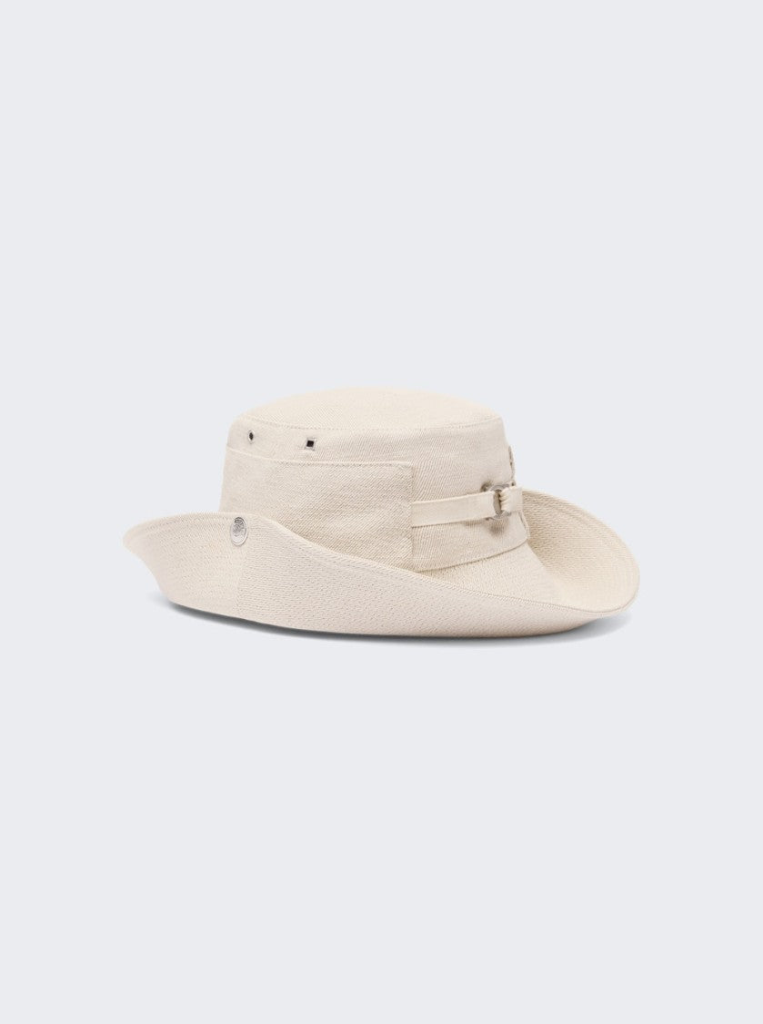 Jacquemus The De-Nîmes Denim Bucket Hat Off-White
