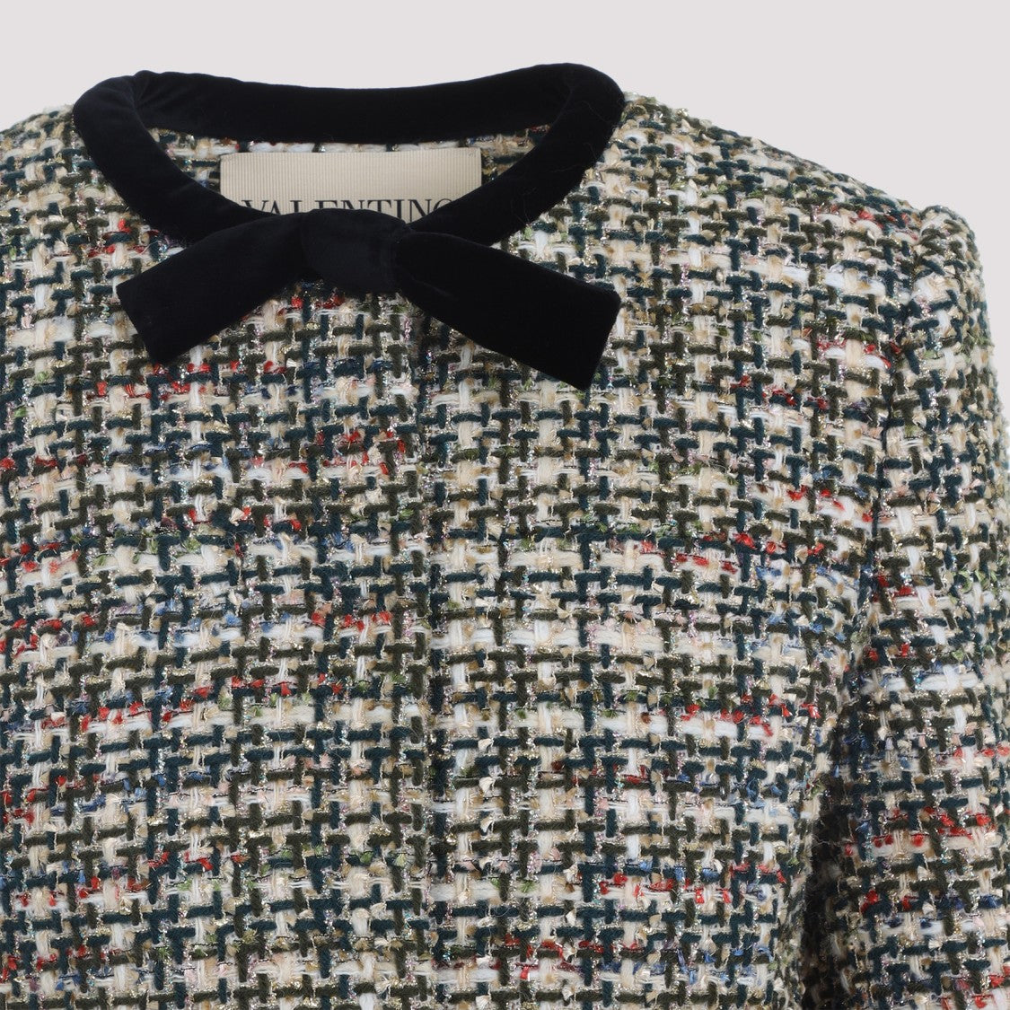 Valentino Multicolor Tweed Multi Jacket