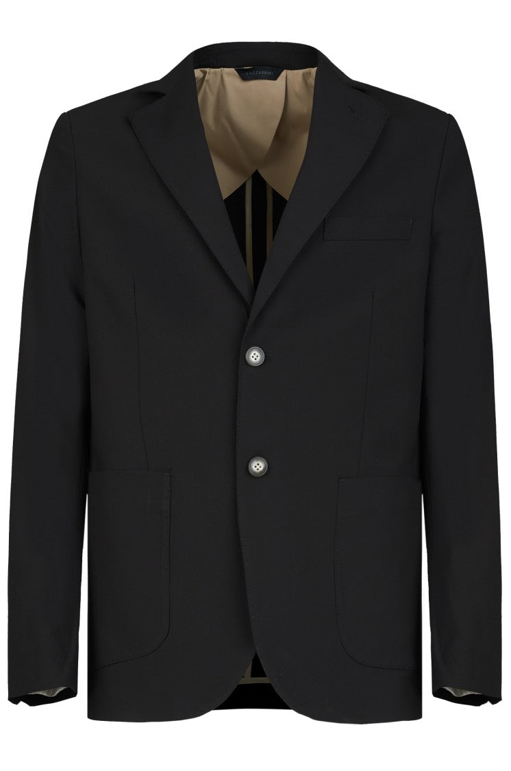 Gazzarrini X Michele Franzese Tailored Black Blazer In Wool-Viscose Blend