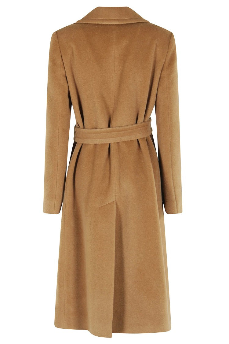 Tagliatore Reversible Cowl Neck Wool Coat