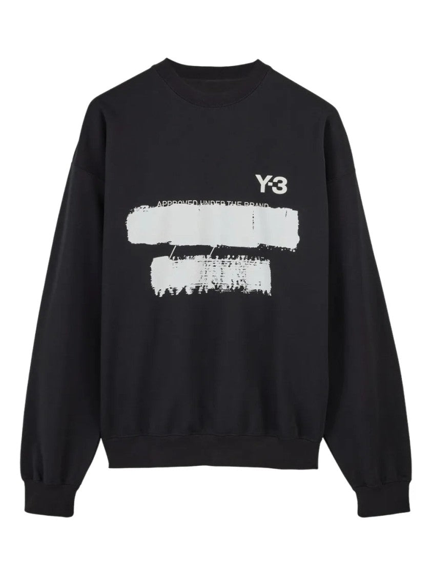 Y-3 Black Graphic-Print "Black" Sweatshirt