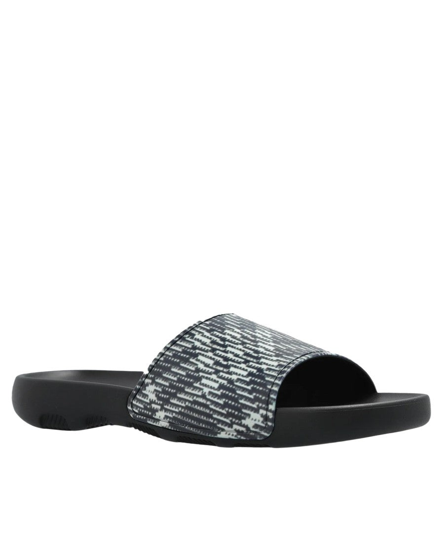 Burberry Textured Upper Black Mules