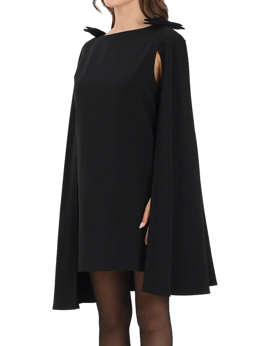 Odi Odi Sheath Dress With Integrated Cape And Concealed Pockets