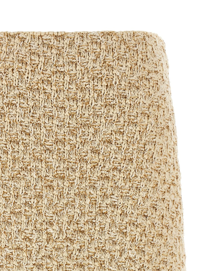 Fabiana Filippi Denim-Effect Tweed Skirt