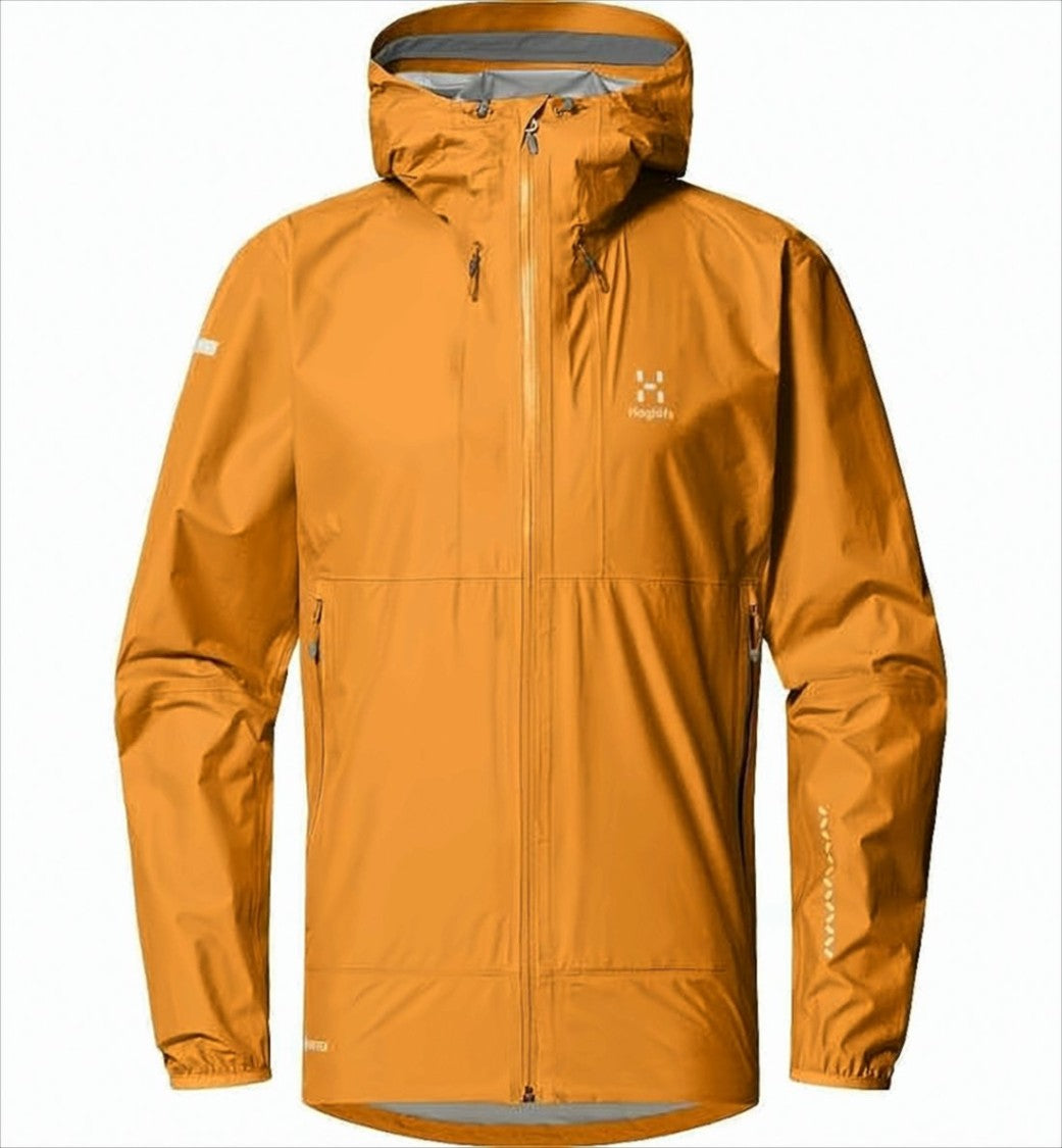 Haglöfs Orange Polyamide Casual Jacket With Hood