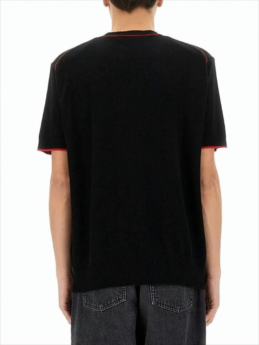 Vivienne Westwood Relaxed Fit Black Merino Wool And Cashmere Sweater