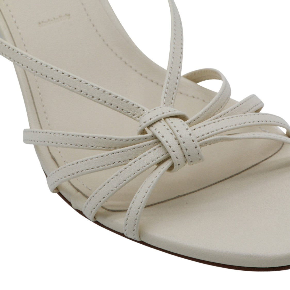 Aeydē Open-Toe Sandals With Knotted Straps And Tapered Heel