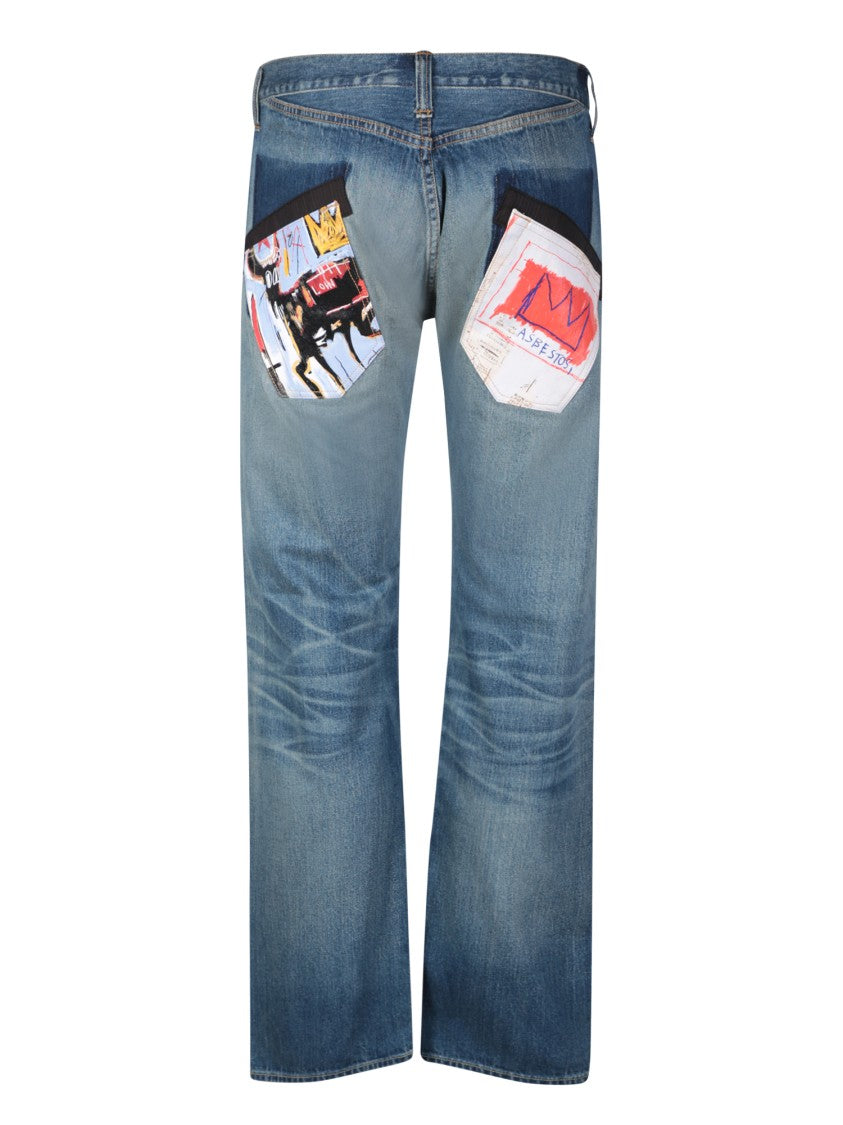 Junya Watanabe Mid-Rise Classic Blue Jeans