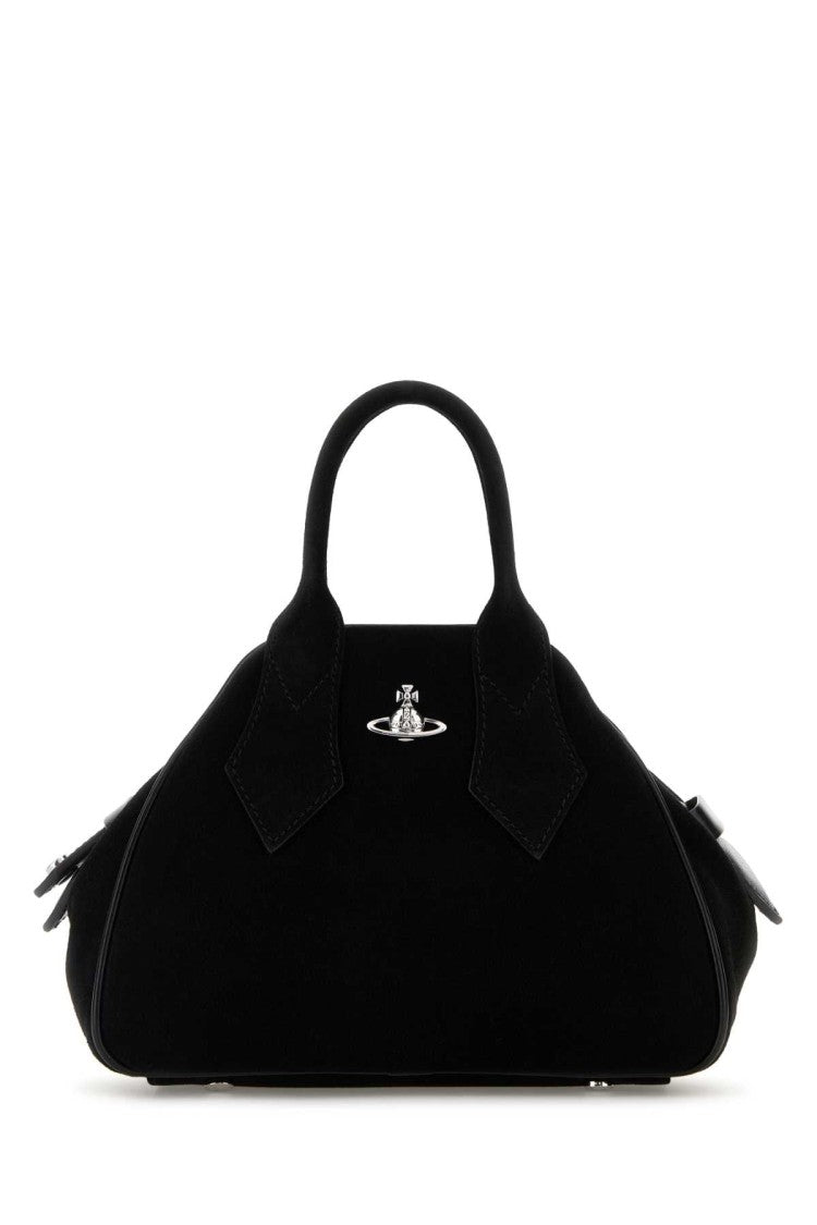 Vivienne Westwood Black Suede Small Yasmine Handbag