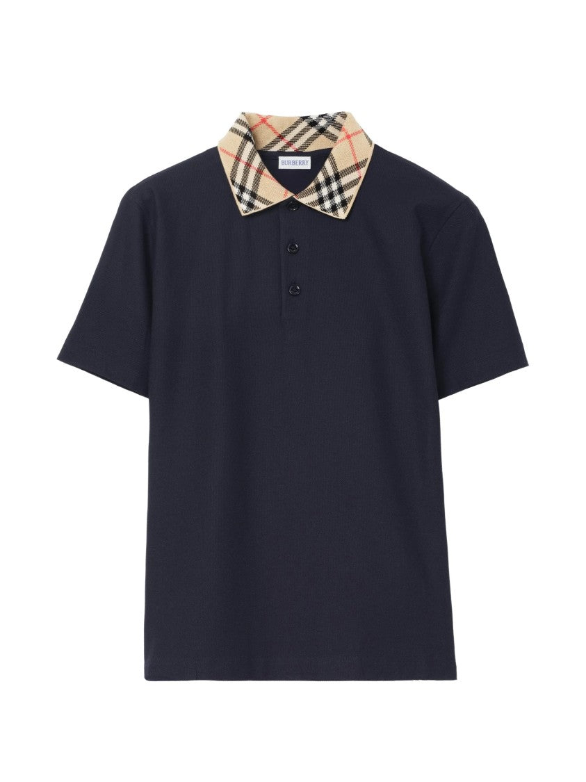 Burberry Classic Fit Polo Shirt With Checkered Collar