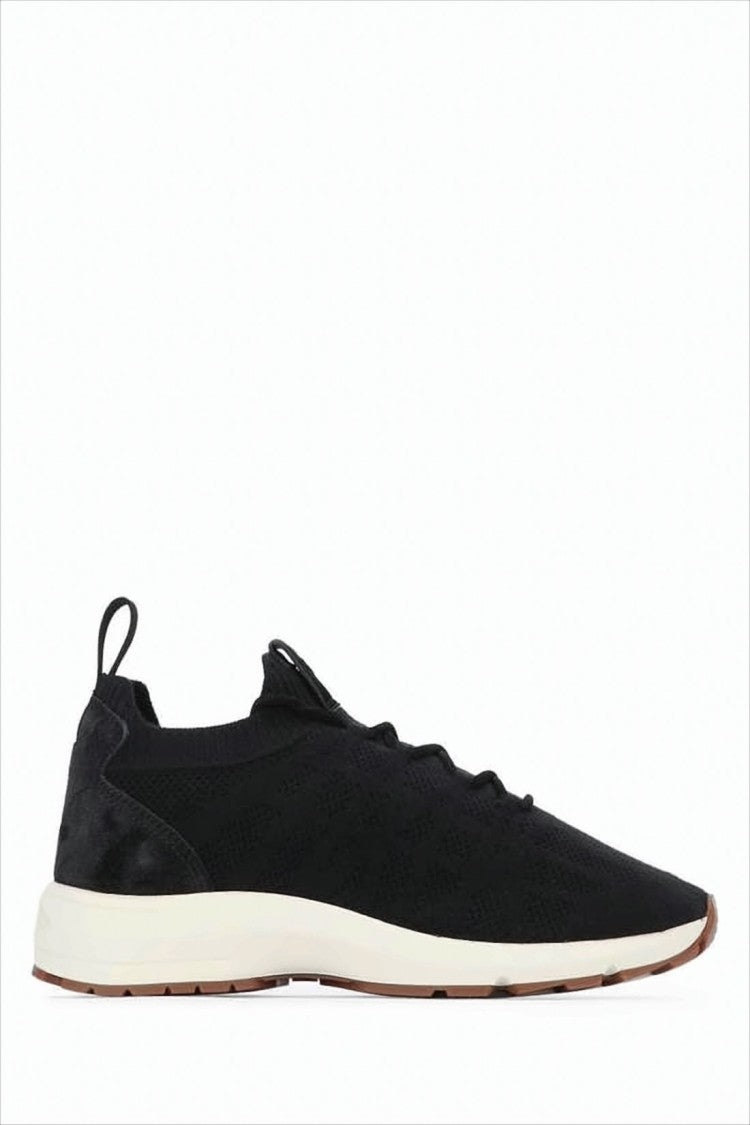 Dior Low-Profile Sneakers With Black Knit Upper