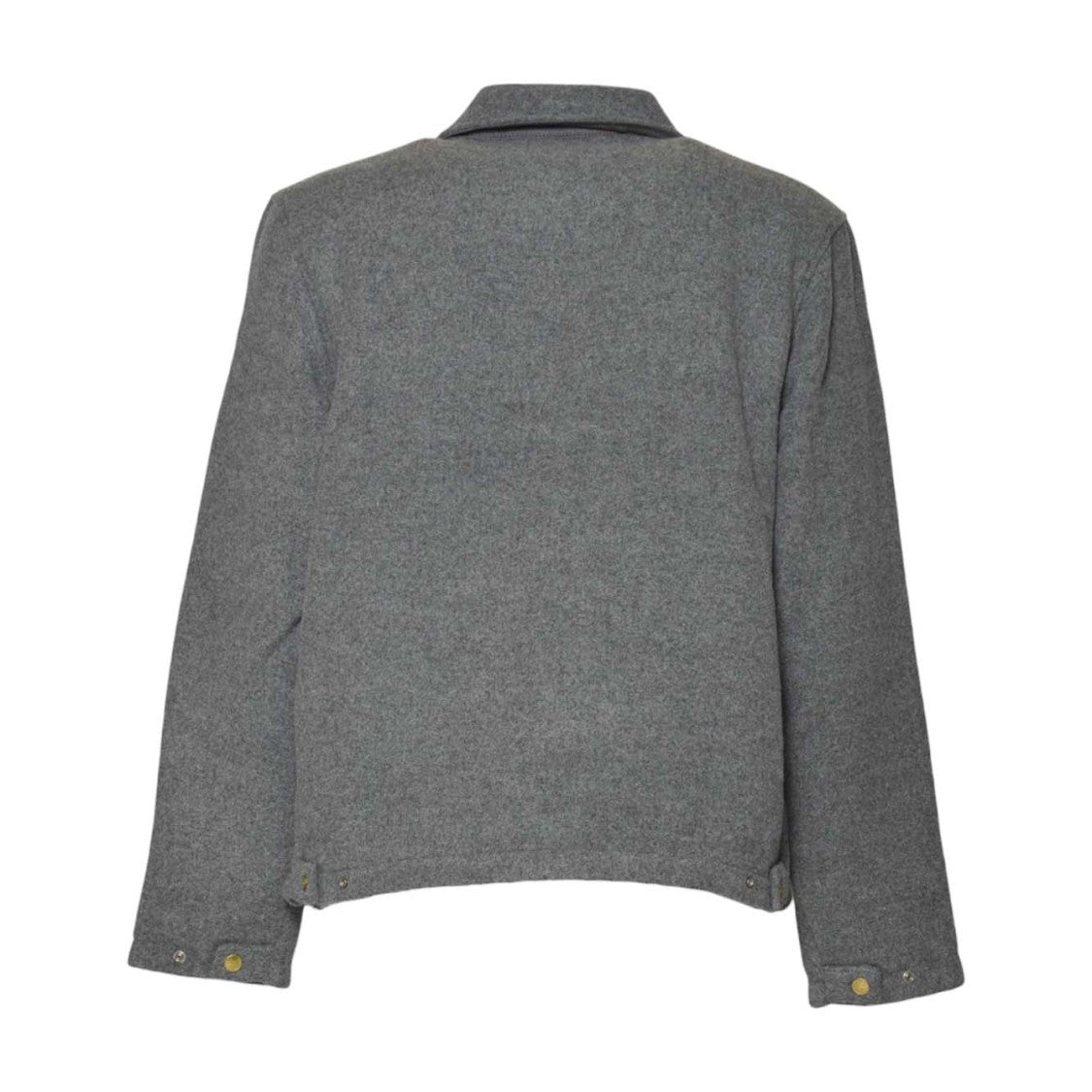 Dickies Light Grey Jacket With Classic Collar And Zippered Closure