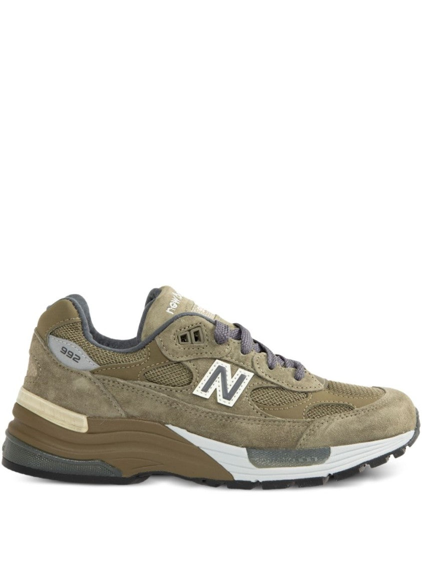 New Balance 992  Green Breathable Sneakers
