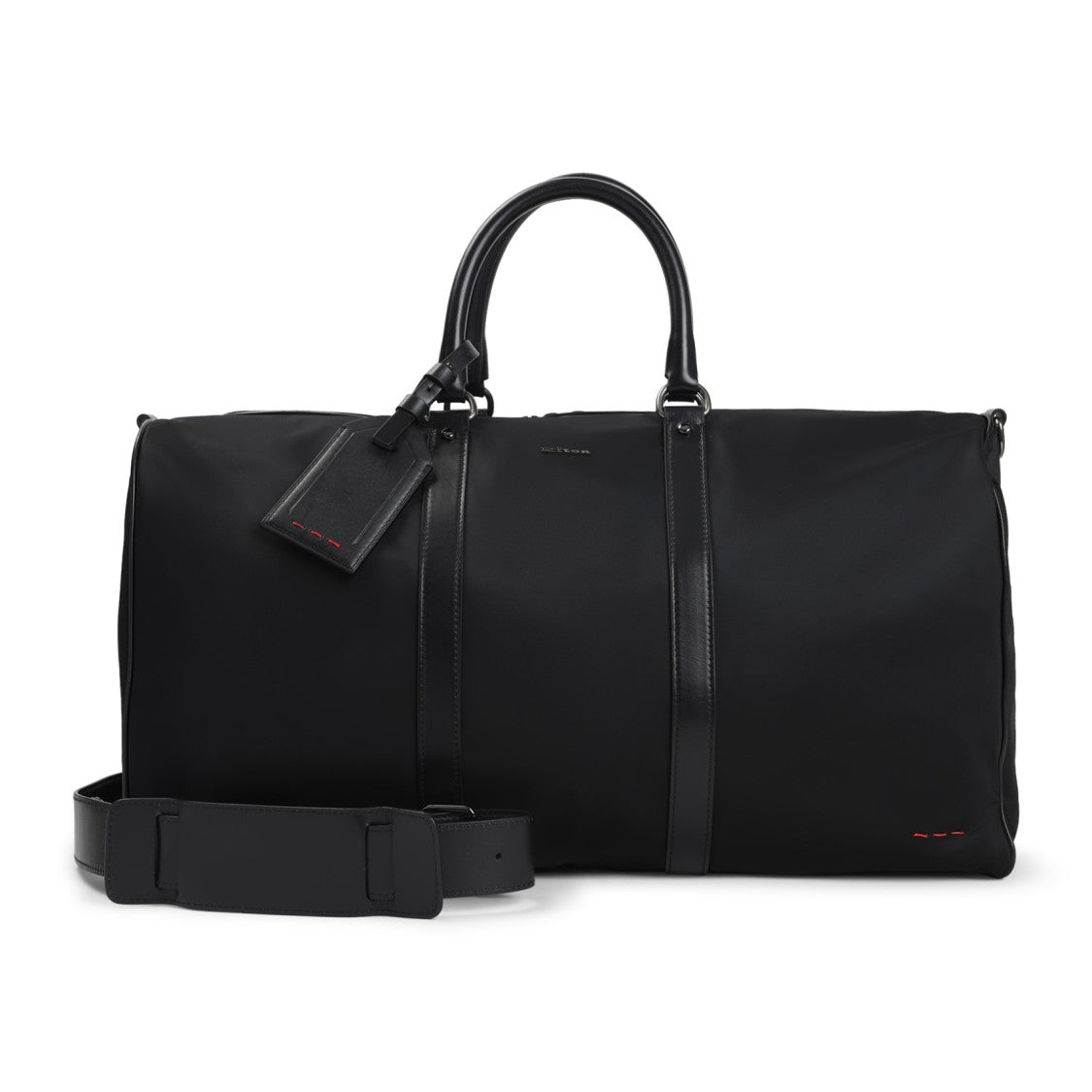 Kiton Black Polyamide Duffle Bag