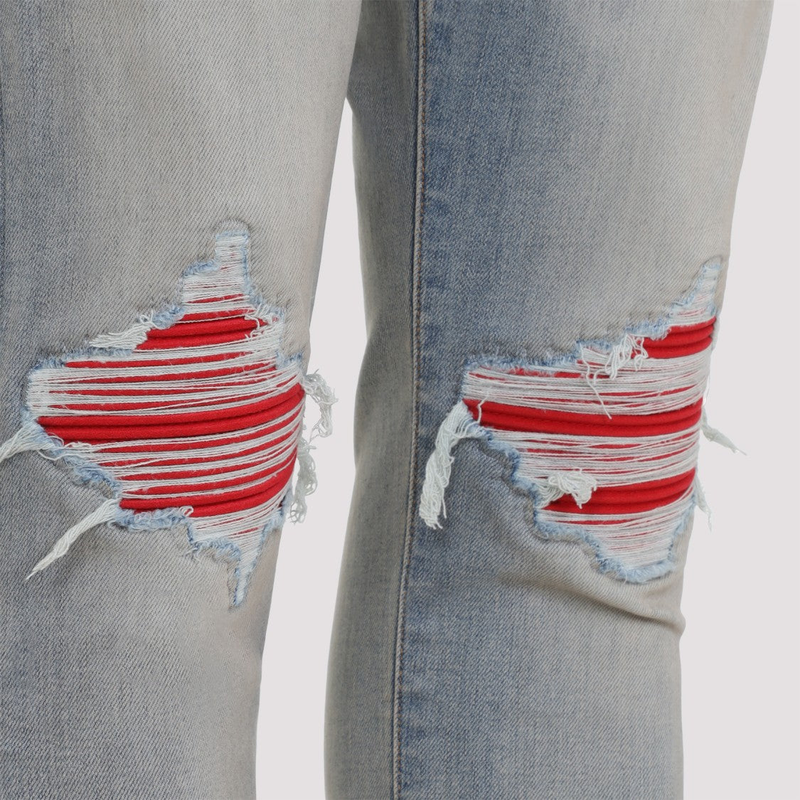 Amiri Distressed Light Blue Denim Jeans