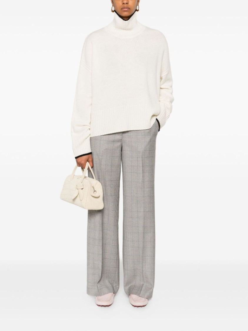 Pinko Loose-Fitting White Sweater