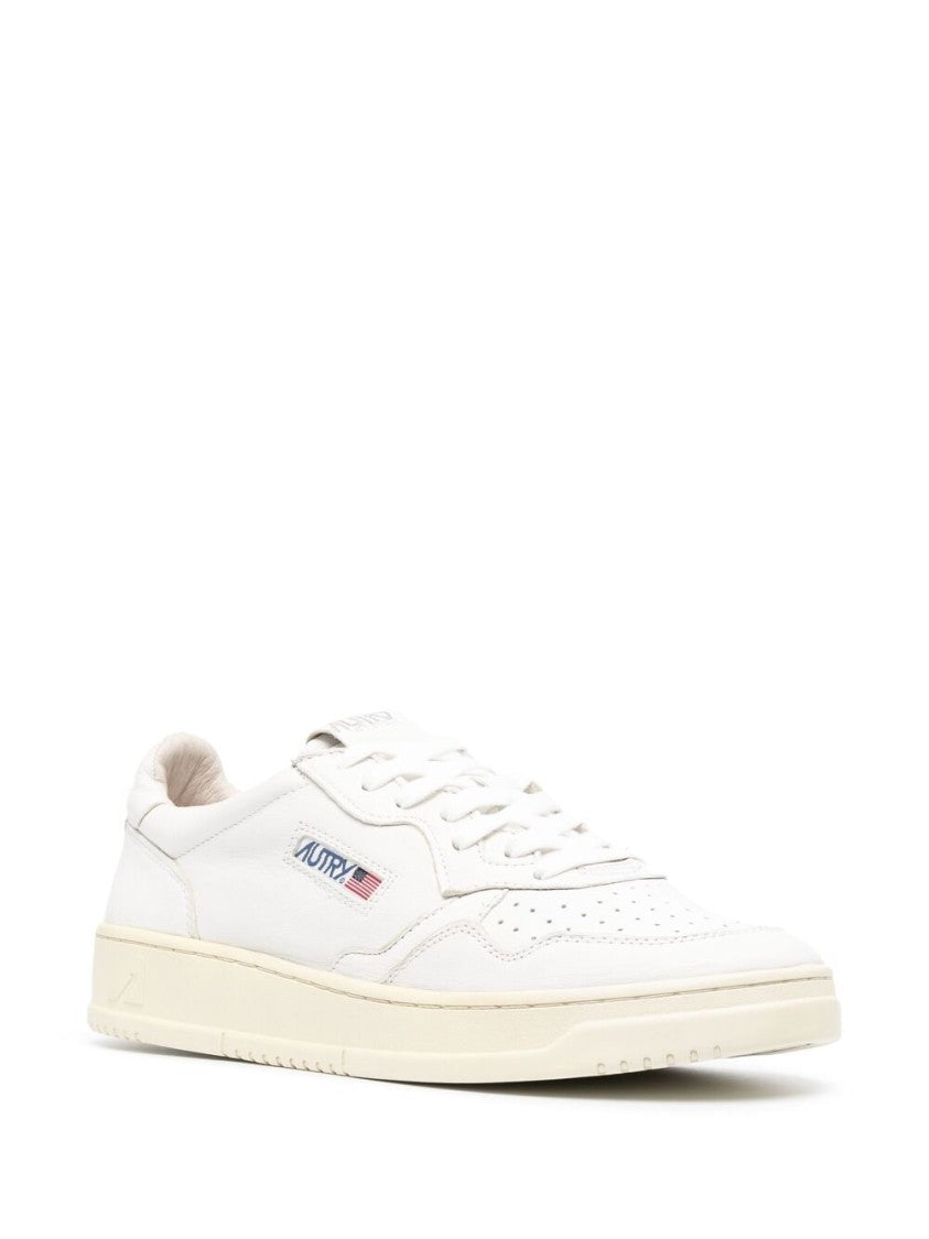 Autry Medalist White Perforated Sneakers