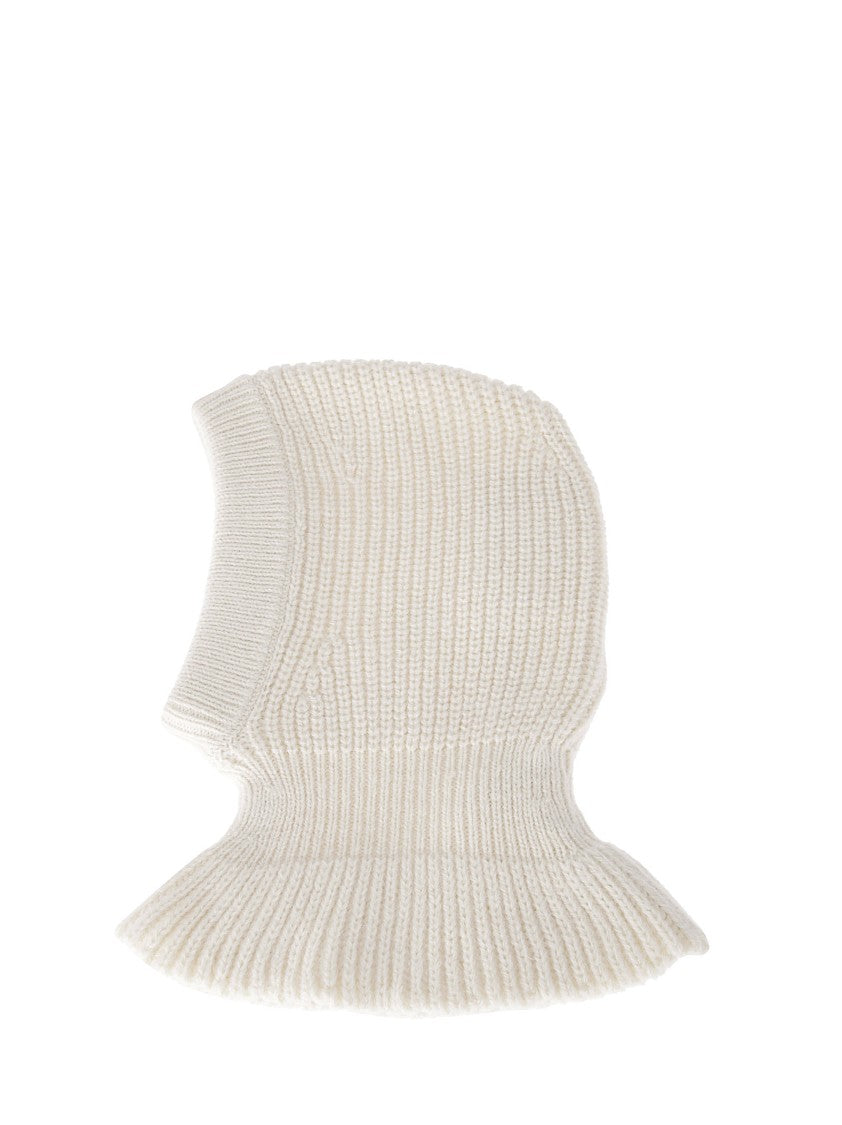Lemaire Wool And Alpaca Hood With Ribbed Finish