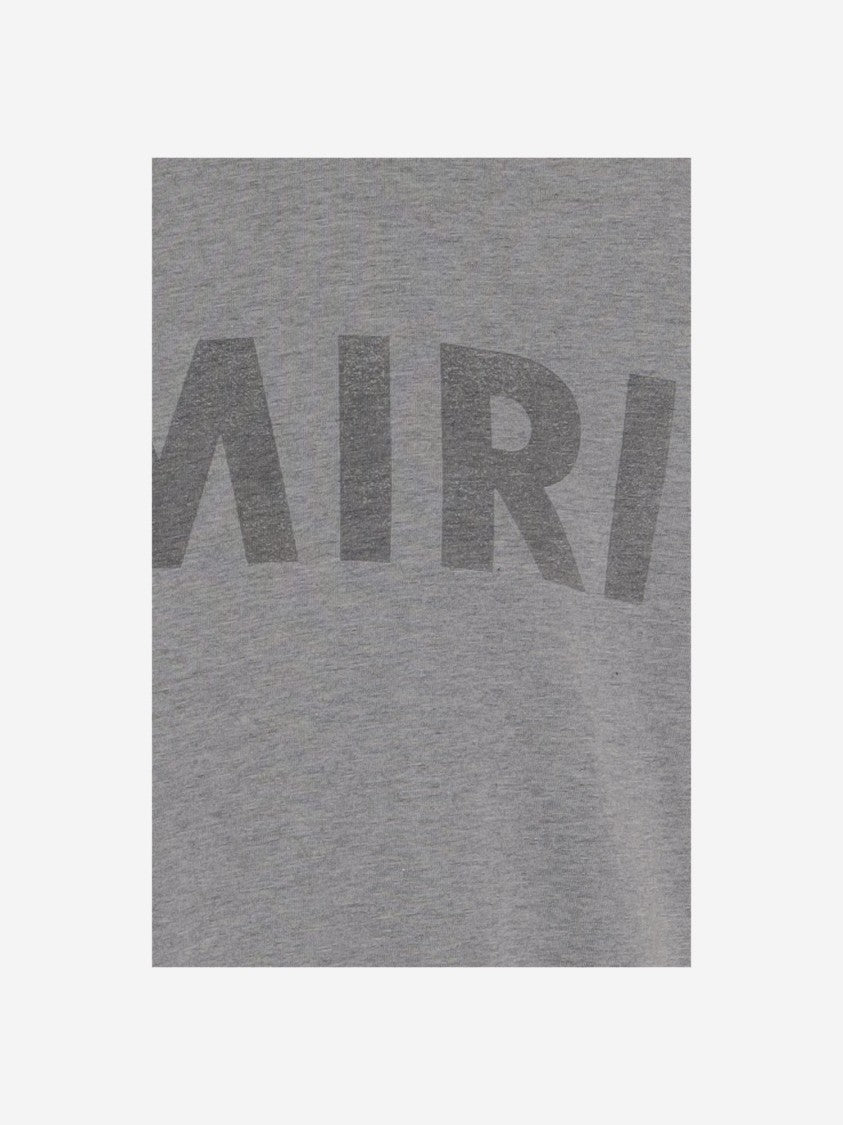 Amiri Cotton Crew Neck T-Shirt With Logo Detail