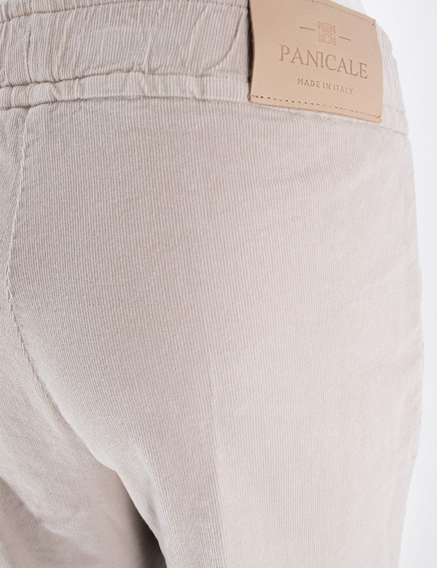 Panicale Fine-Ribbed Trousers With Elasticated Waist