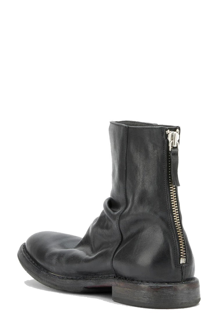 Moma Black Leather Boots