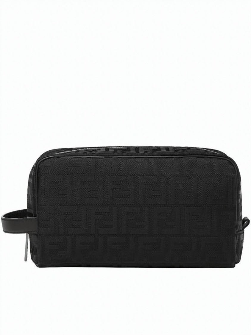 Fendi Jacquard Fabric Toiletry Case