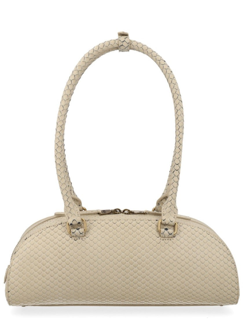 Diesel Neutrals 1Dr Dome Scale Handbag
