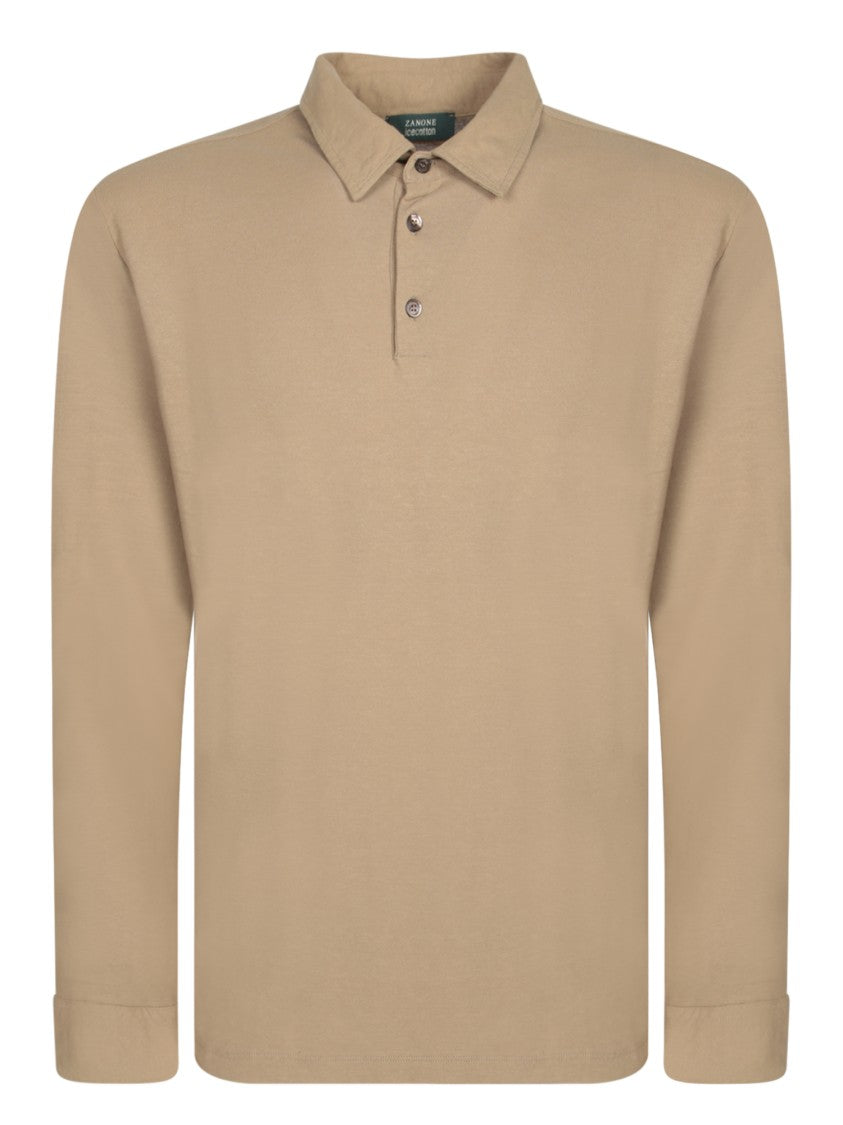 Zanone Classic Polo Beige T-Shirt