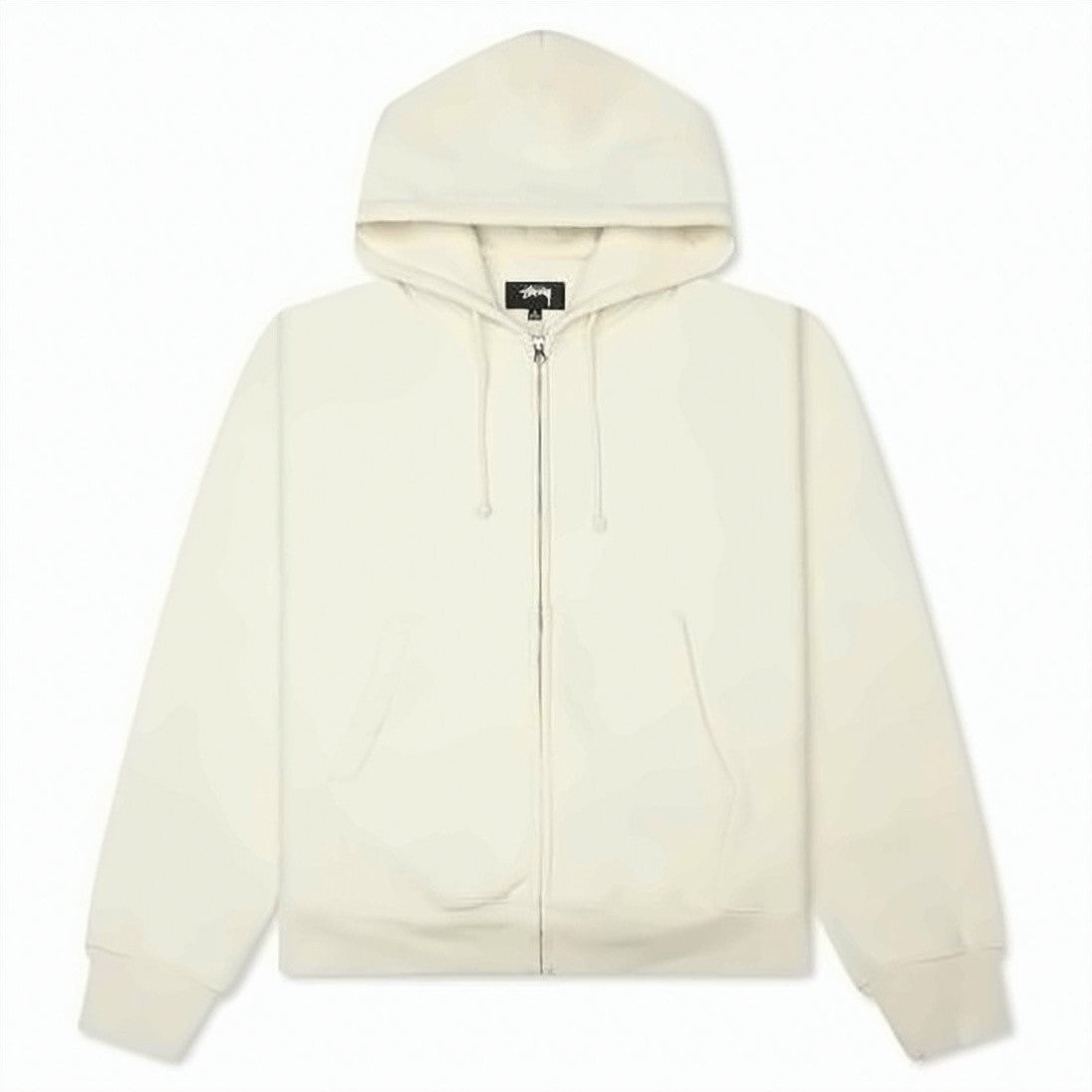 Stussy Zip-Up Hoodie With Adjustable Drawstring And Subtle Logo