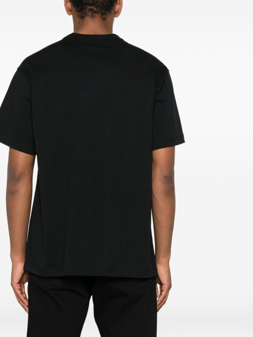 Versace Jeans Couture Short-Sleeve Cotton T-Shirt With Ornamental Logo Detail