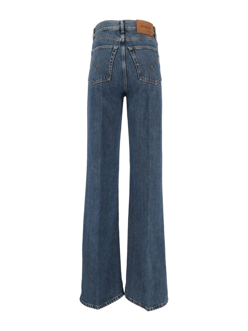 Dondup Amber High-Waisted Wide-Leg Wide-Leg Jeans