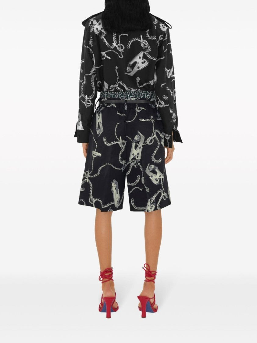 Burberry Knight Hardware Silk Shirt