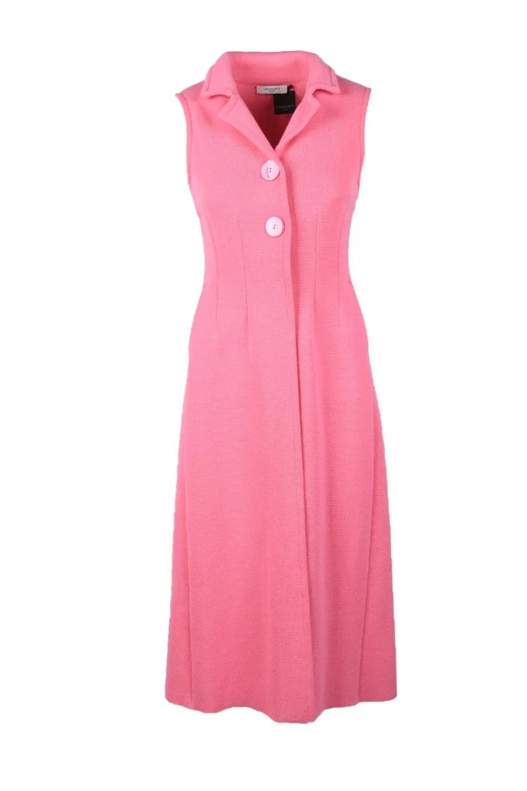 Charlott Tailored Cotton Vest With Notched Collar
