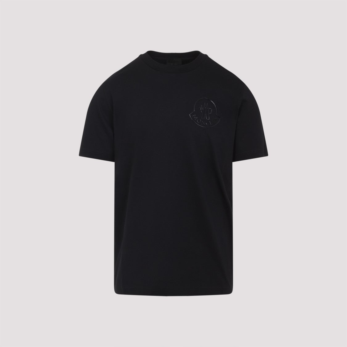 Moncler Black Cotton Short Sleeves T-Shirt