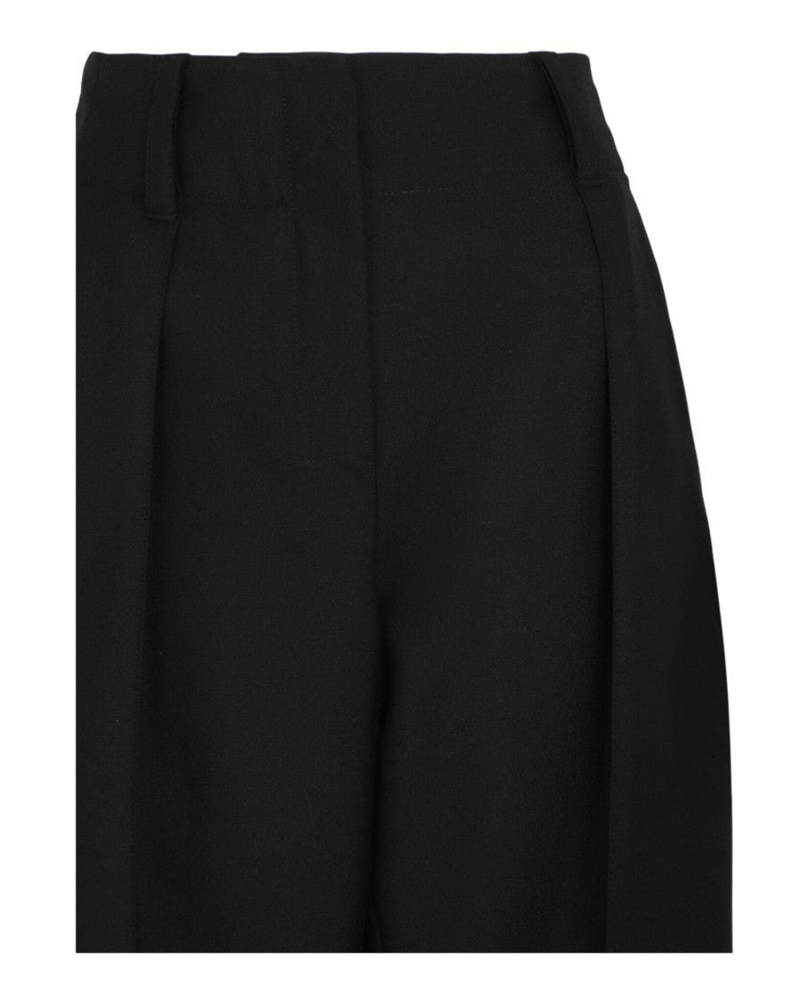 Ferragamo High-Rise Wide-Leg Trousers With Pleated Detailing