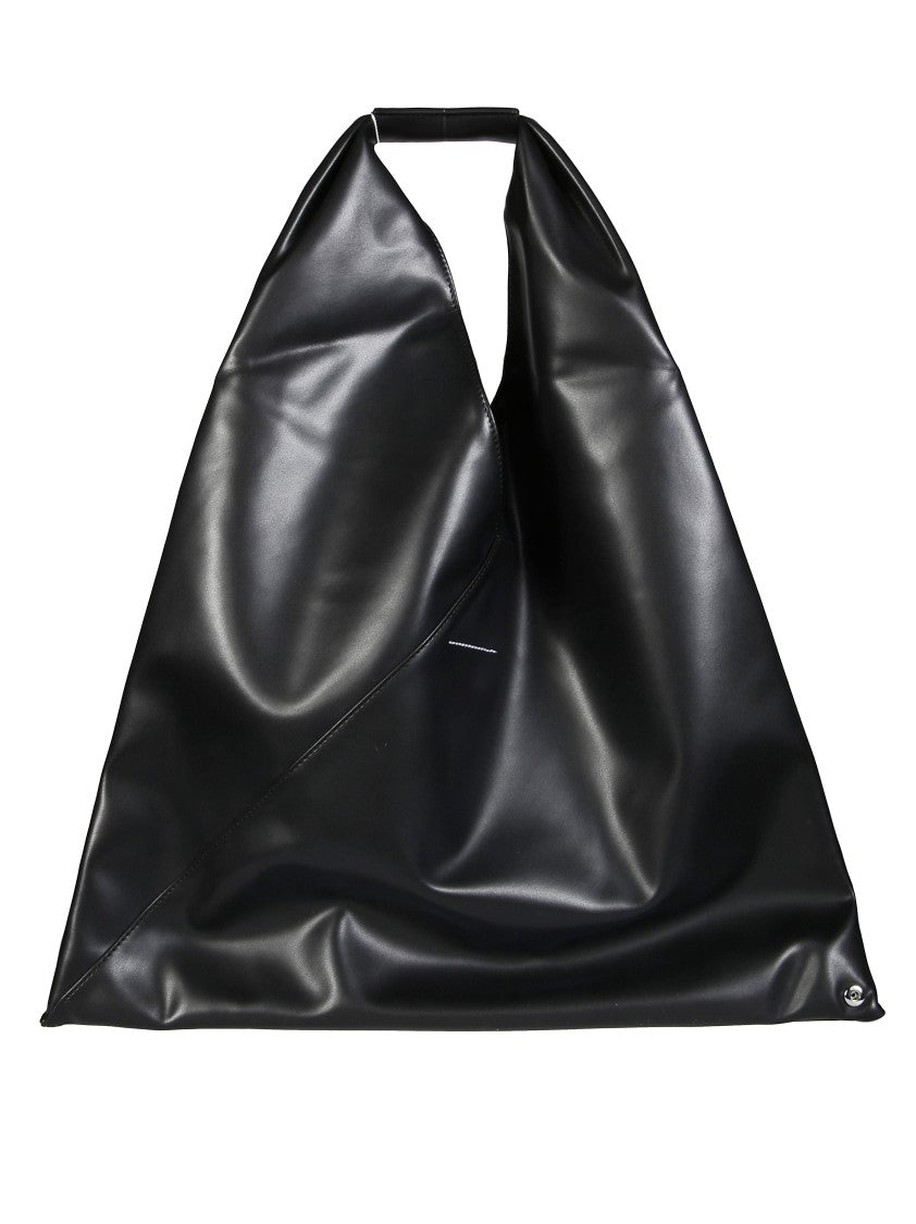 Mm6 By Maison Margiela Structured Handbag With Top Handle And Flap Closure