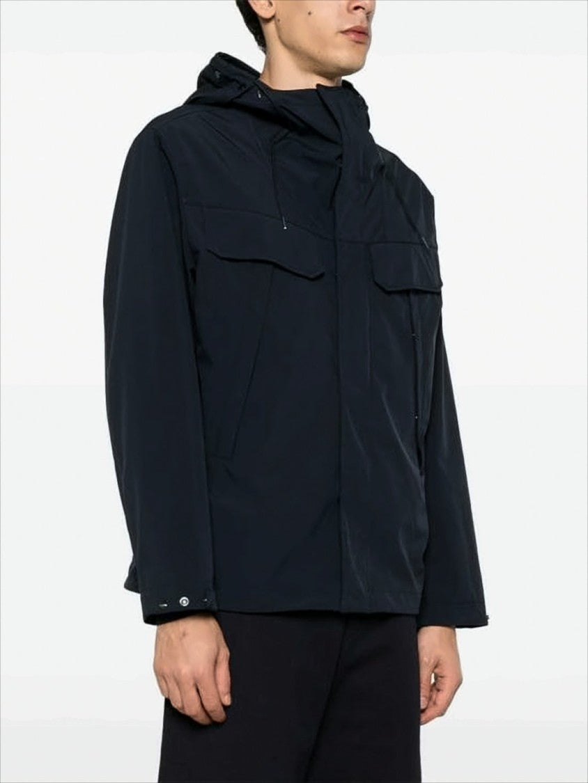 C.P. Company Relaxed-Fit Black Jacket With Concealed Zip And Goggles