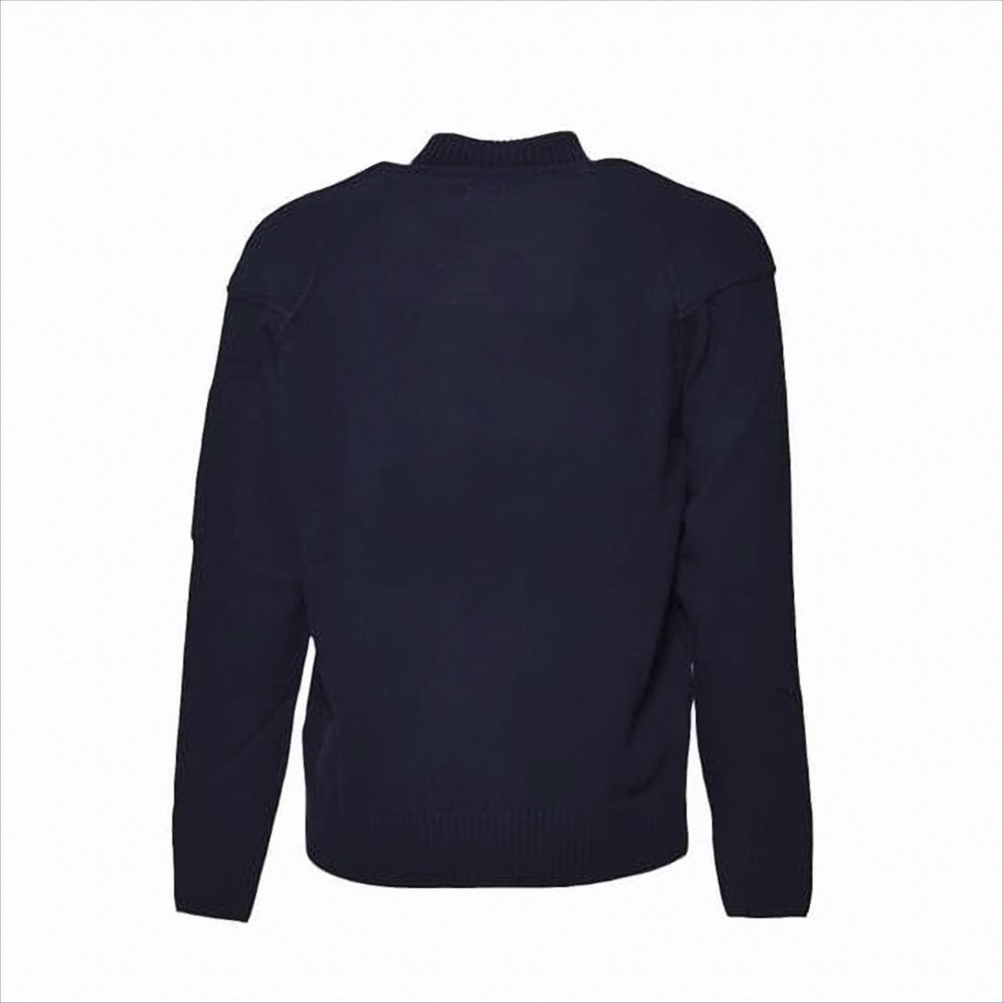 C.P. Company Ribbed High-Neck Turtleneck Sweater In Deep Navy