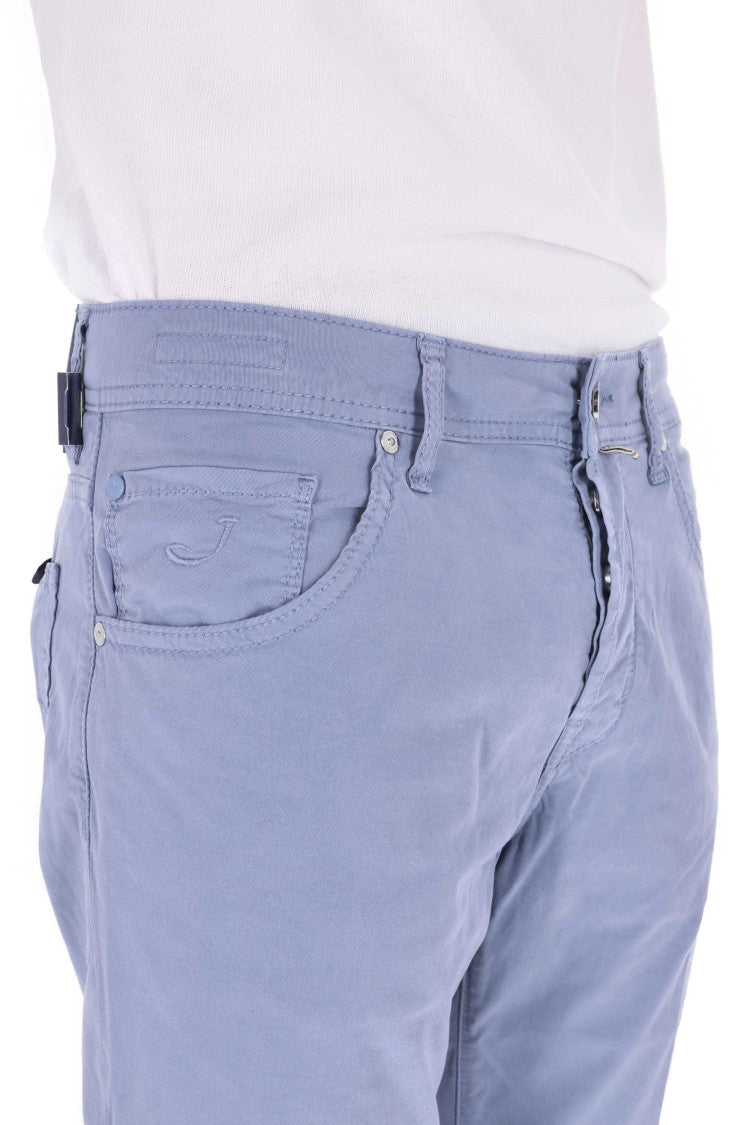 Jacob Cohen Aviation Blue Scott Saffiano Pants
