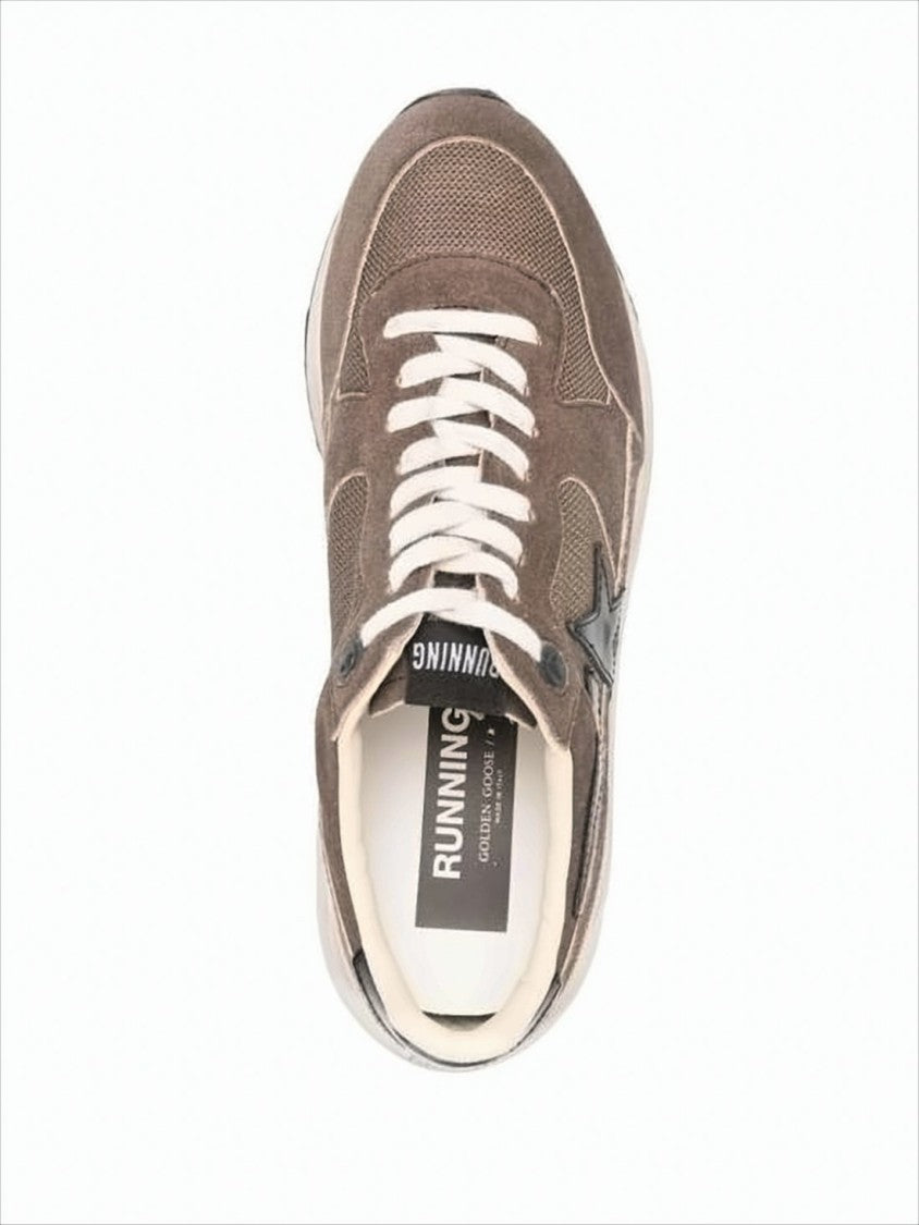 Golden Goose Low-Top Suede And Mesh Sneakers