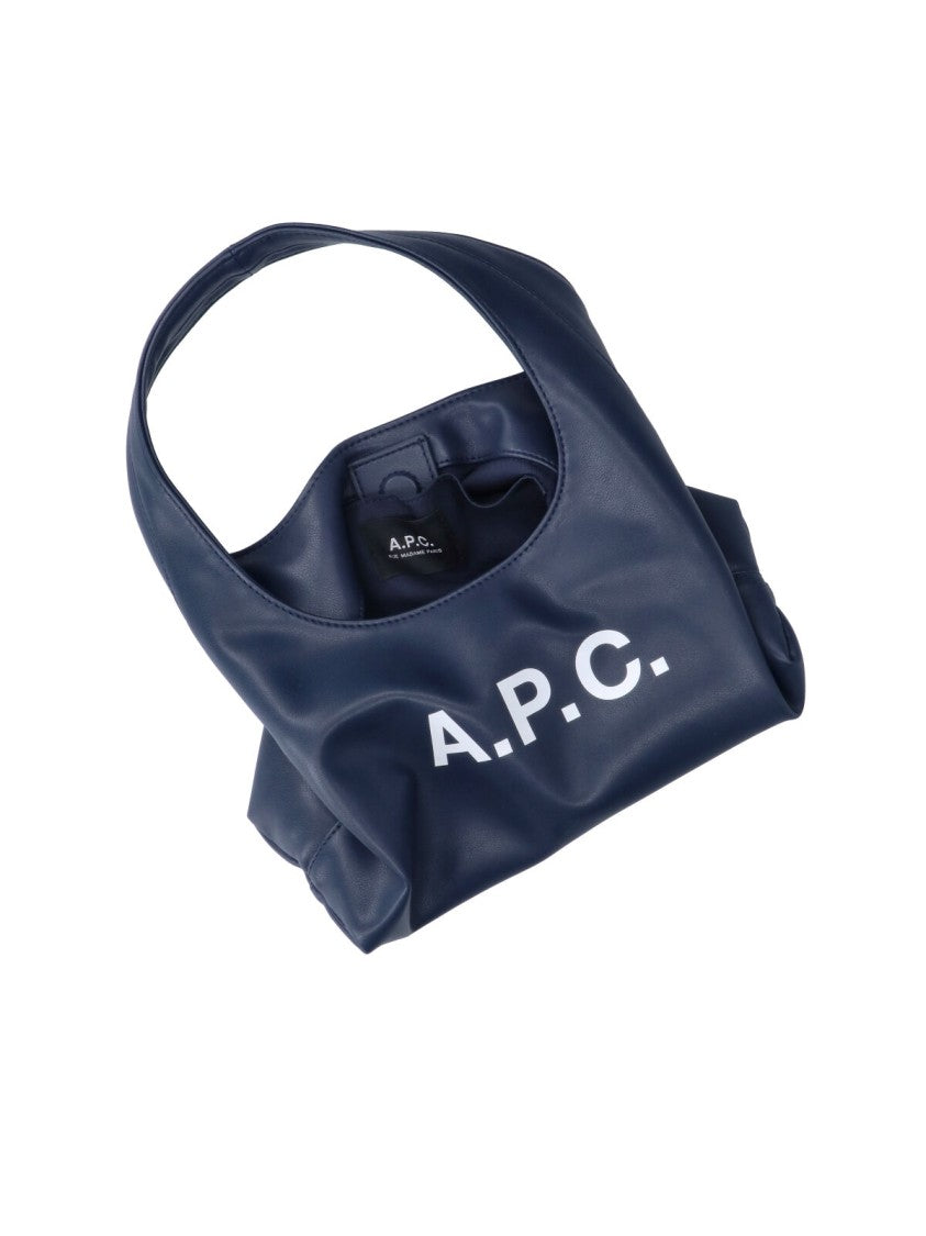 A.P.C. Blue Fabric Ninon Baby Tote Bag