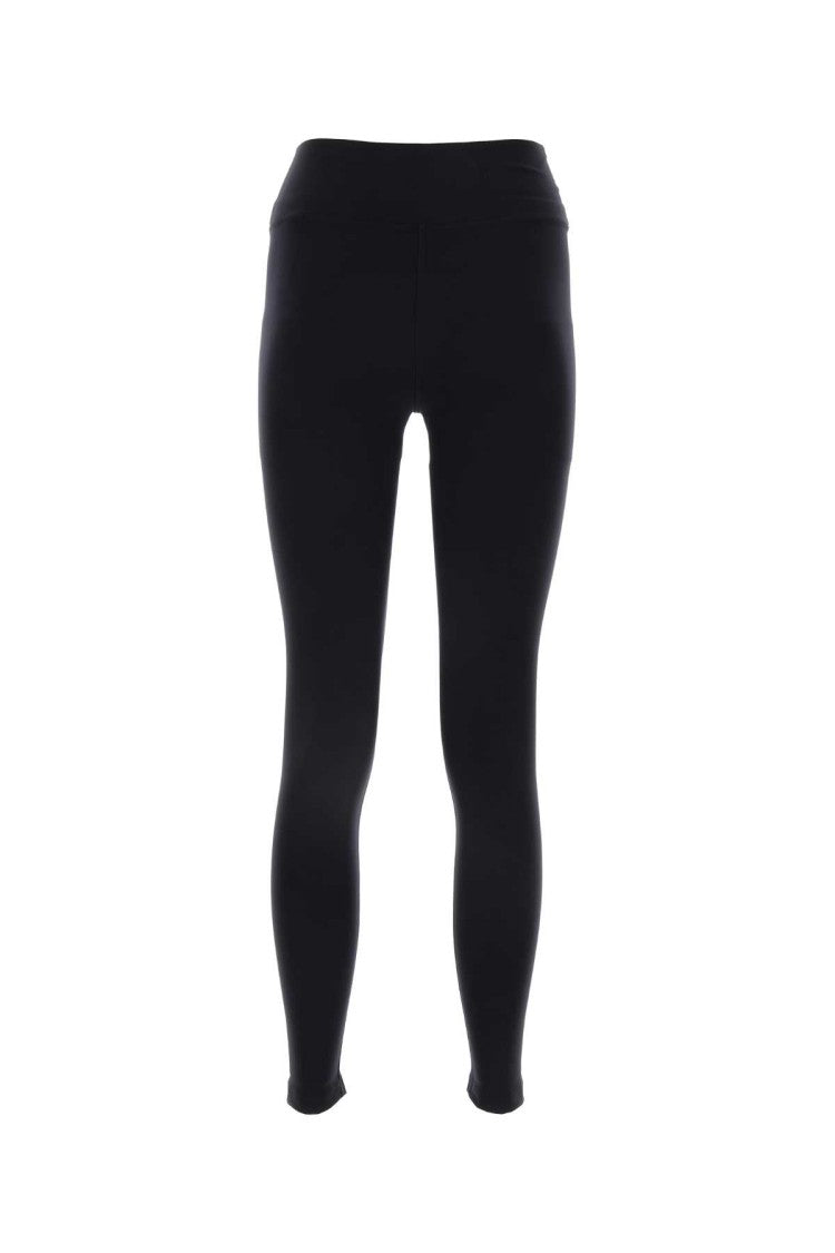 Balenciaga Black Stretch Nylon Leggings