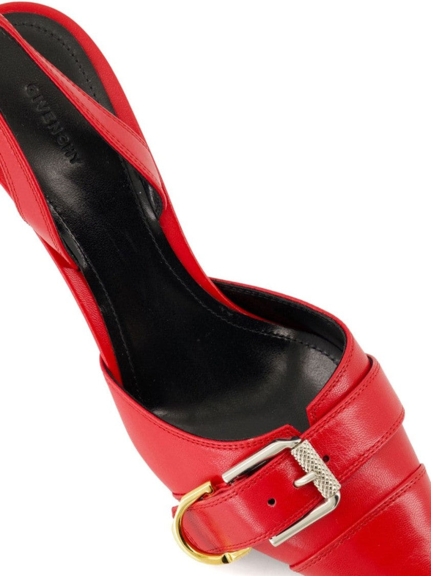 Givenchy Mid Heel Red Slingback Pumps